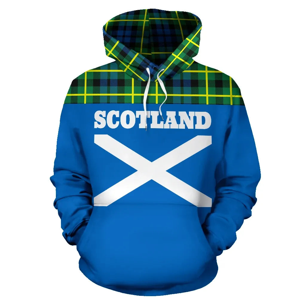 Printivon Tartan All Over Hoodie Lion Campbell Of Breadalbane Ancient