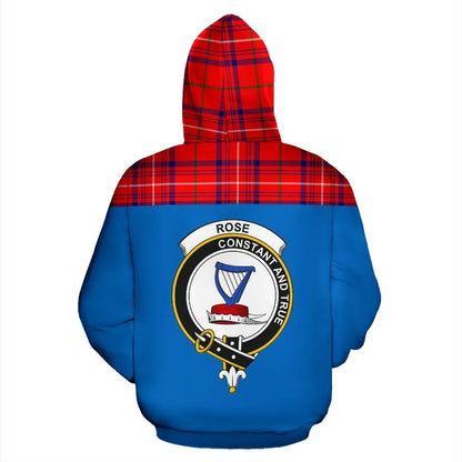 Printivon Tartan All Over Hoodie Rose Clans