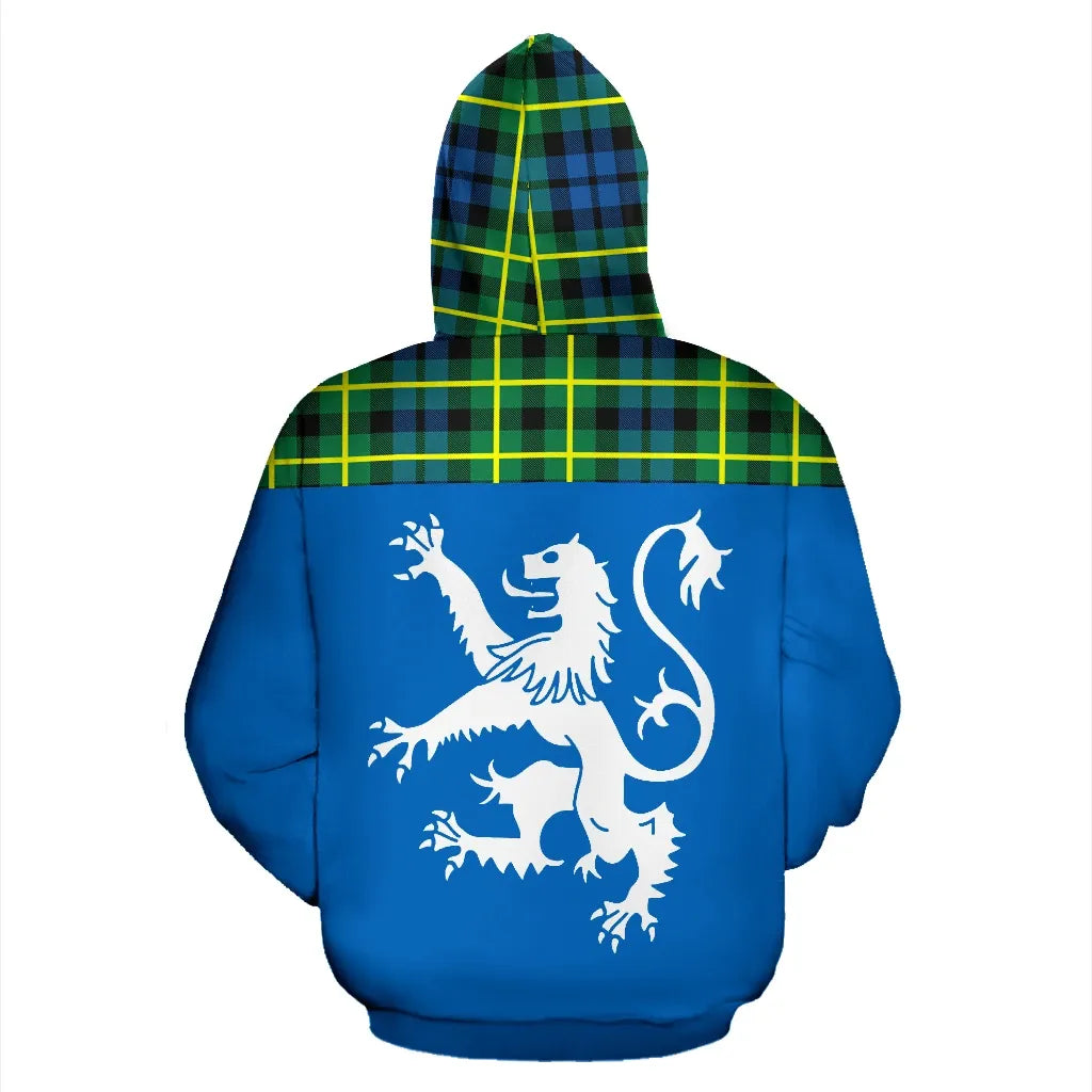 Printivon Tartan All Over Hoodie Lion Campbell Of Breadalbane Ancient