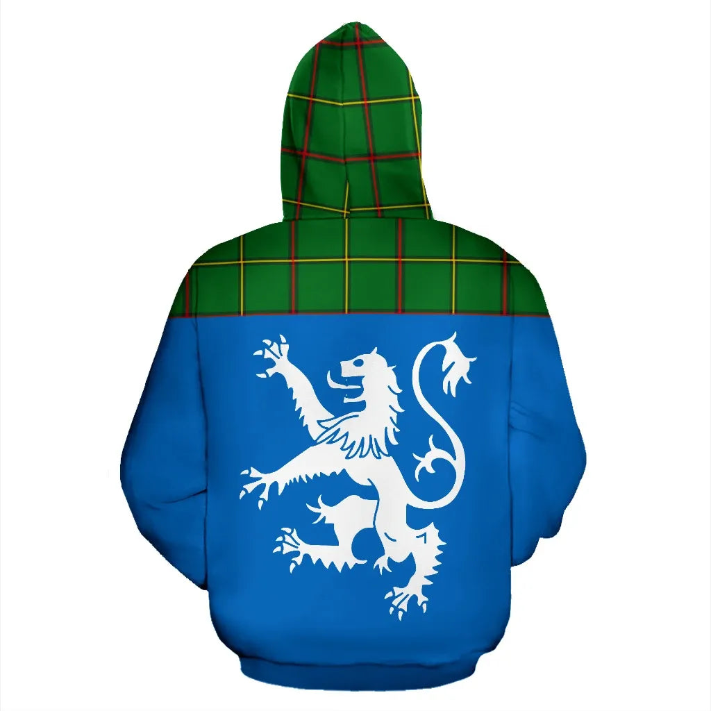 Printivon Tartan All Over Hoodie Lion Tribe Of Mar