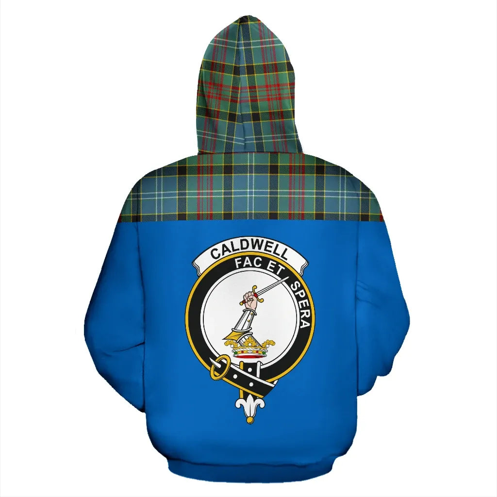 Printivon Tartan All Over Hoodie Caldwell Clans