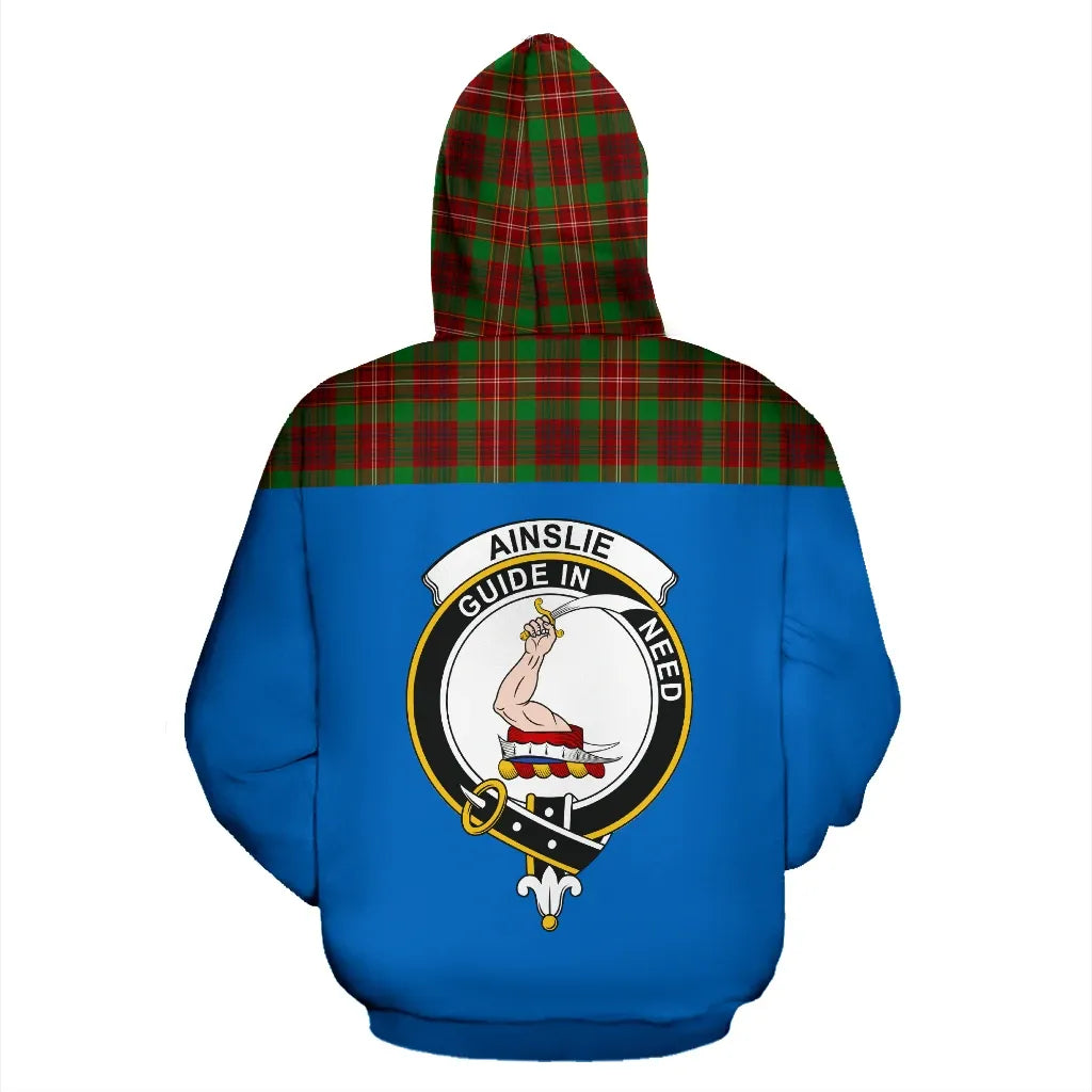 Printivon Tartan All Over Hoodie Ainslie Clans