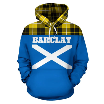 Printivon Tartan All Over Hoodie Barclay Clans