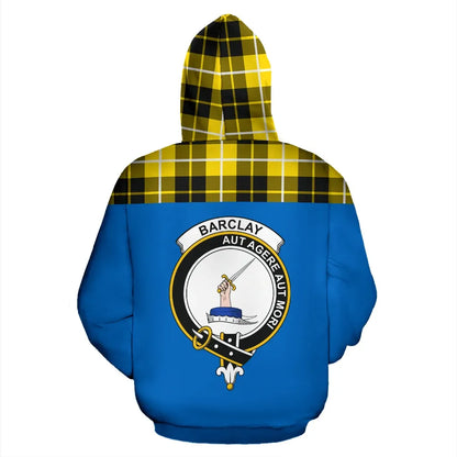 Printivon Tartan All Over Hoodie Barclay Clans