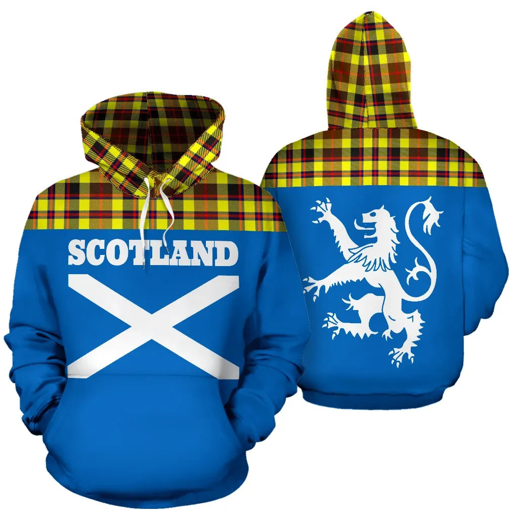 Printivon Tartan All Over Hoodie Lion Jardine
