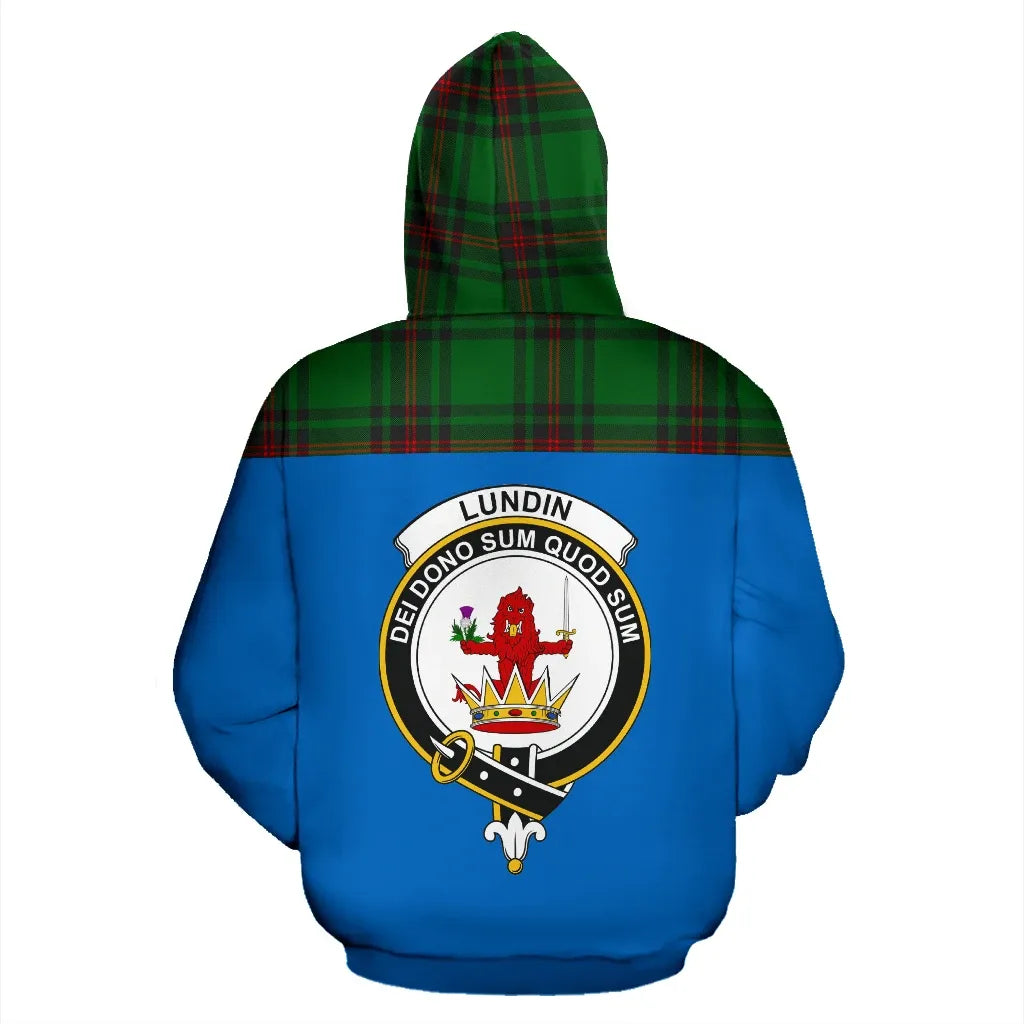 Printivon Tartan All Over Hoodie Lundin Clans