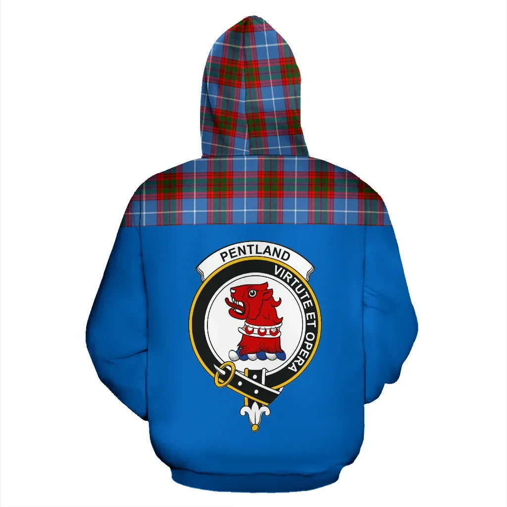 Printivon Tartan All Over Hoodie Pentland Clans