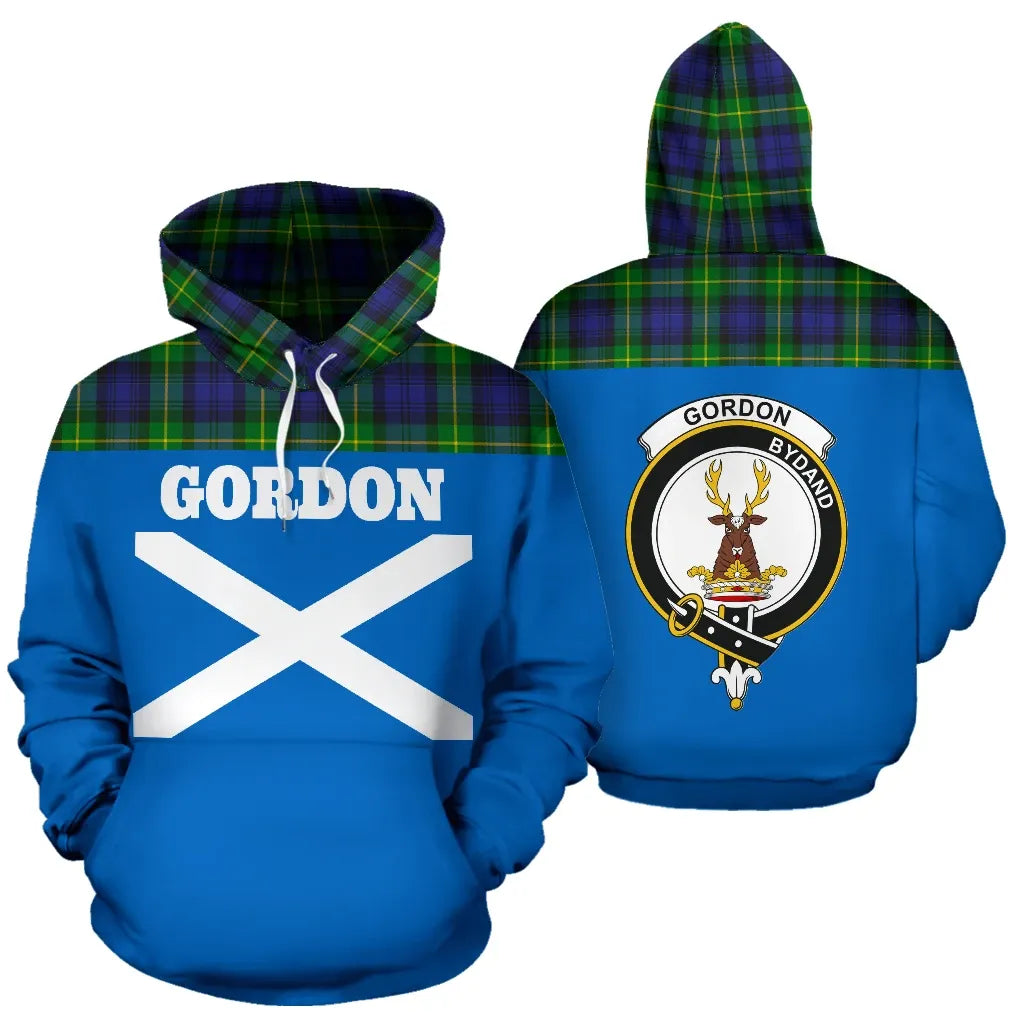Printivon Tartan All Over Hoodie Gordon Clans