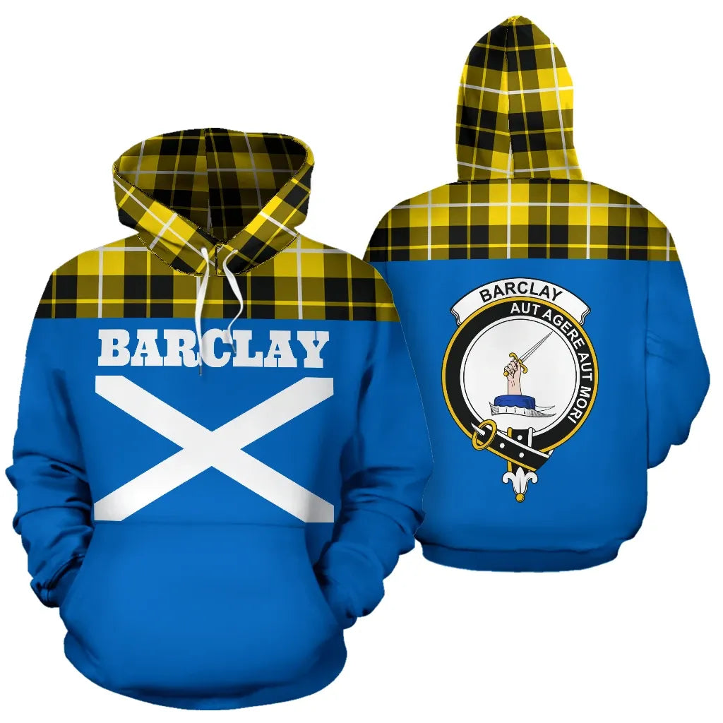 Printivon Tartan All Over Hoodie Barclay Clans