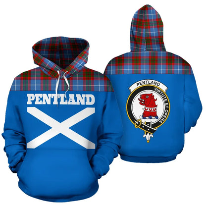 Printivon Tartan All Over Hoodie Pentland Clans