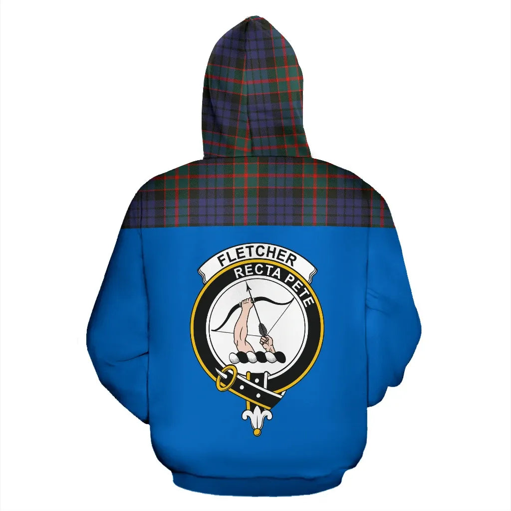 Printivon Tartan All Over Hoodie Fletcher Clans