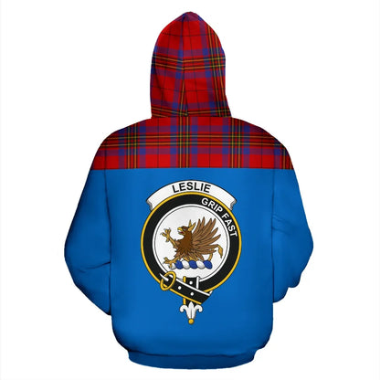 Printivon Tartan All Over Hoodie Leslie Clans