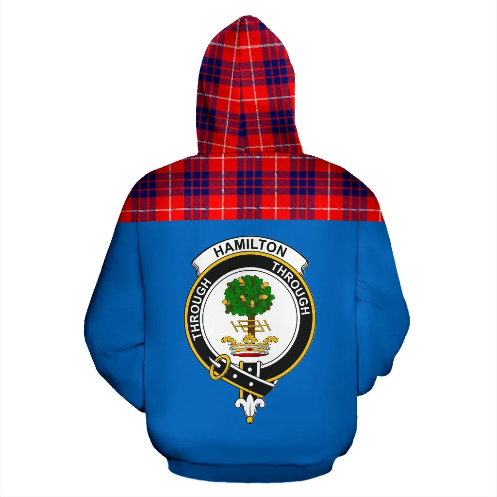 Printivon Tartan All Over Hoodie Hamilton Clans