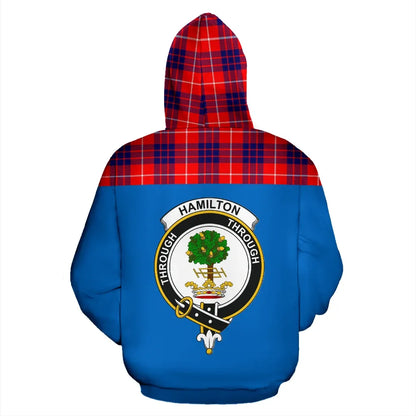 Printivon Tartan All Over Hoodie Hamilton Clans