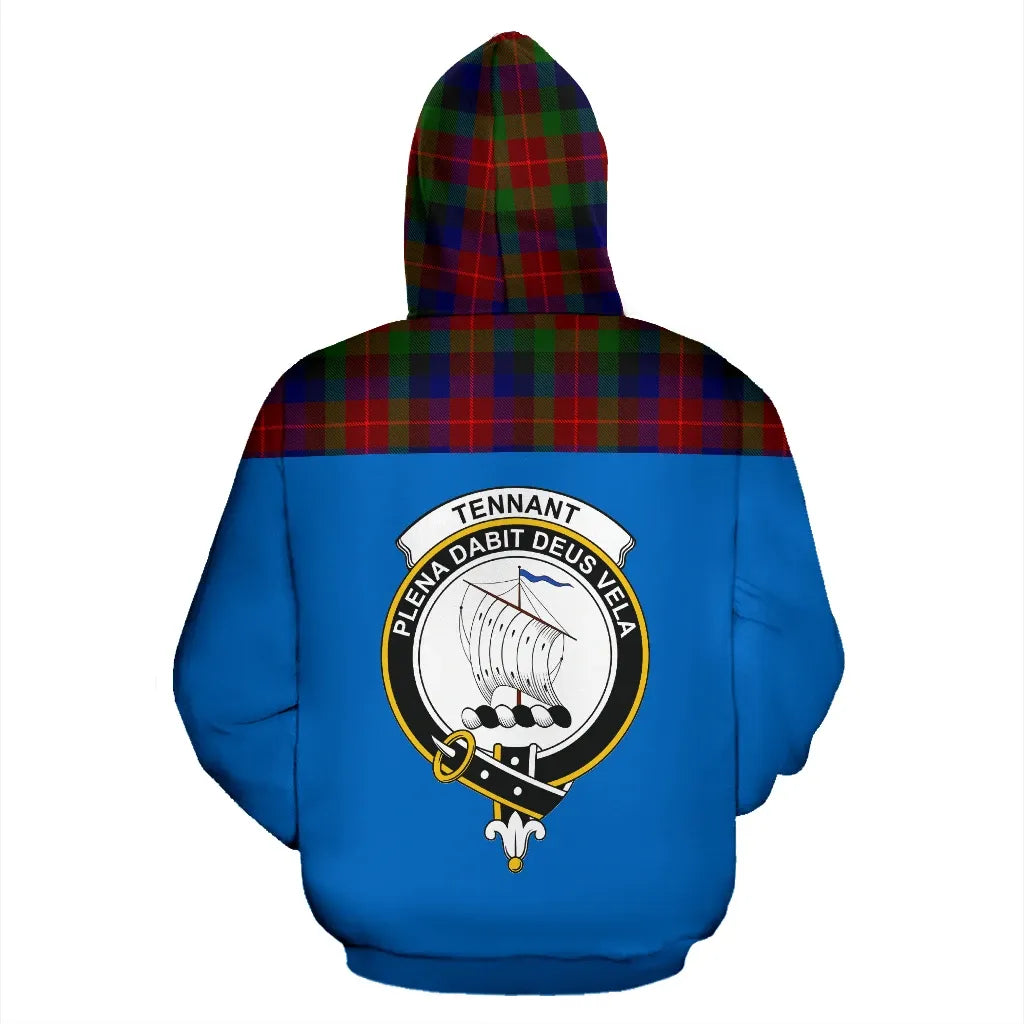 Printivon Tartan All Over Hoodie Tennant Clans