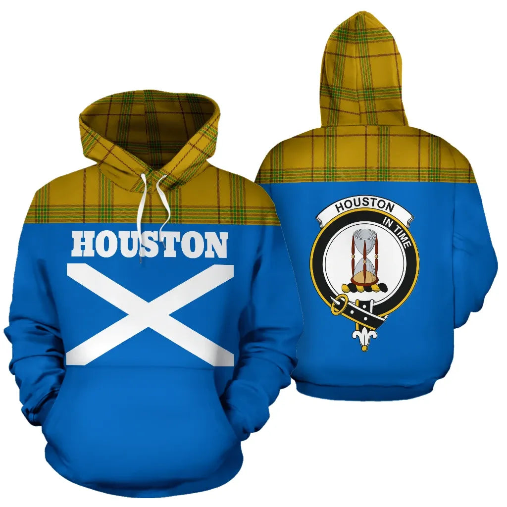 Printivon Tartan All Over Hoodie Houston Clans