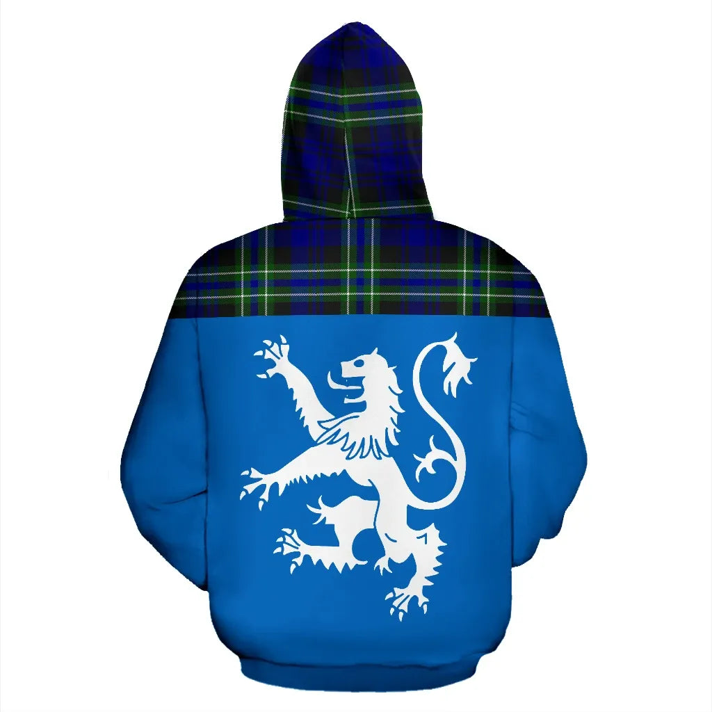 Printivon Tartan All Over Hoodie Lion Arbuthnot Modern