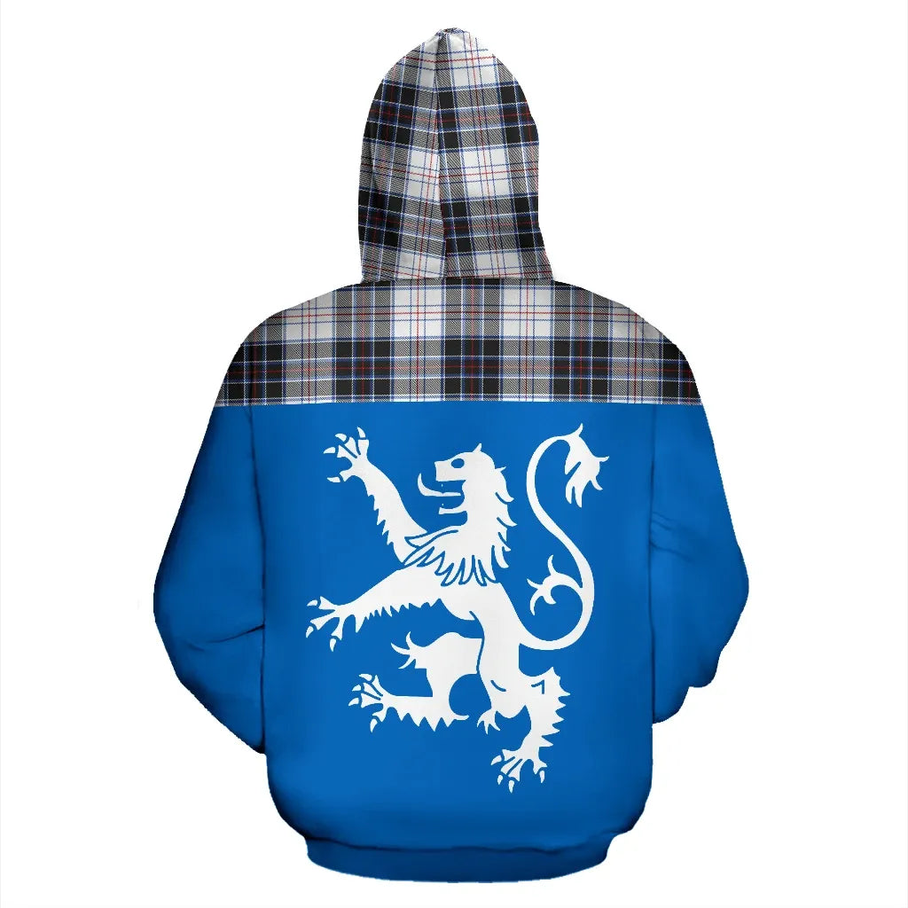 Printivon Tartan All Over Hoodie Lion Macrae Dress Modern