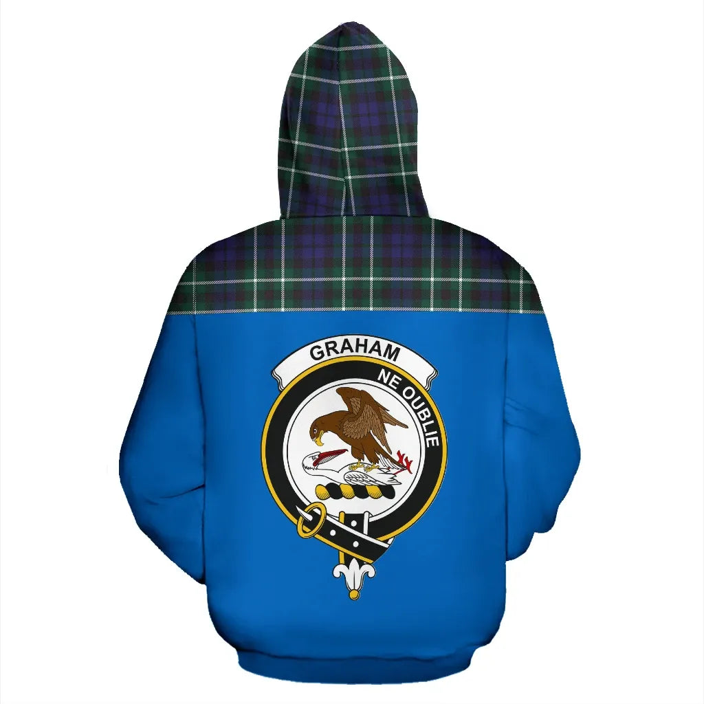 Printivon Tartan All Over Hoodie Graham Clans