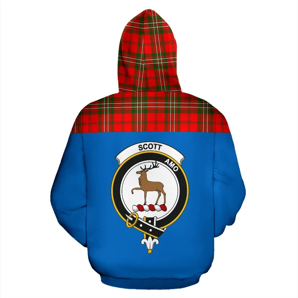 Printivon Tartan All Over Hoodie Scott Clans