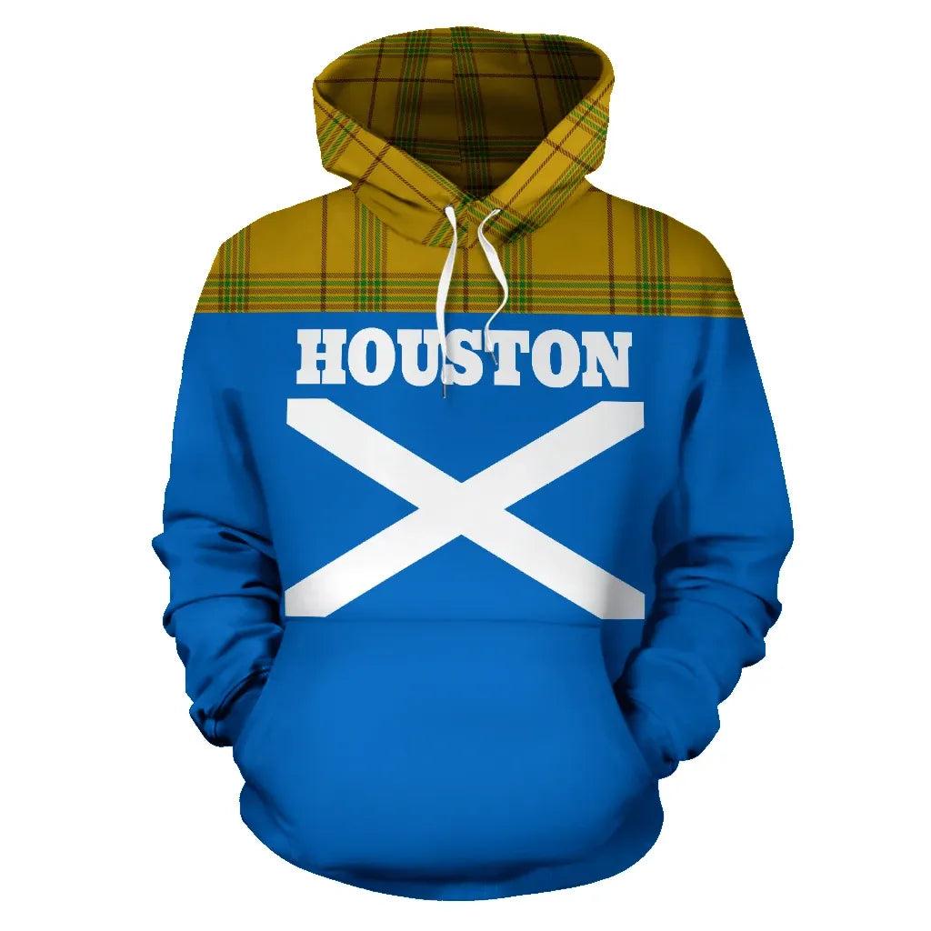 Printivon Tartan All Over Hoodie Houston Clans