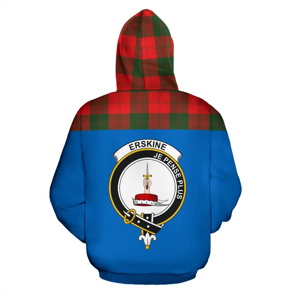 Printivon Tartan All Over Hoodie Erskine Clans