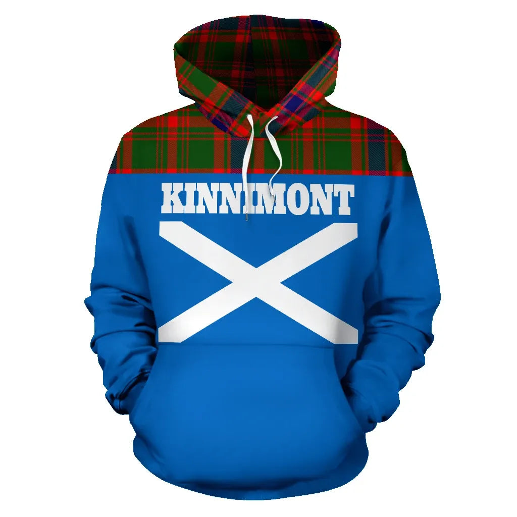 Printivon Tartan All Over Hoodie Kinnimont Clans