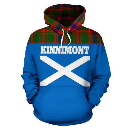 Printivon Tartan All Over Hoodie Kinnimont Clans