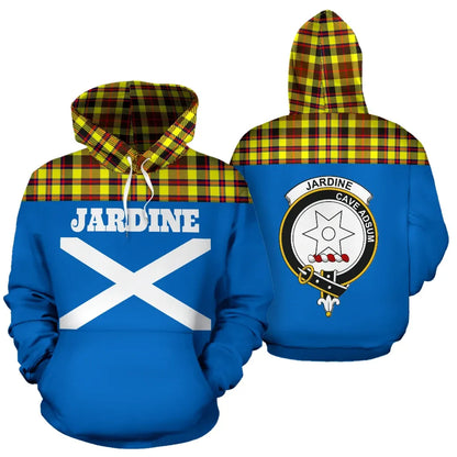 Printivon Tartan All Over Hoodie Jardine Clans