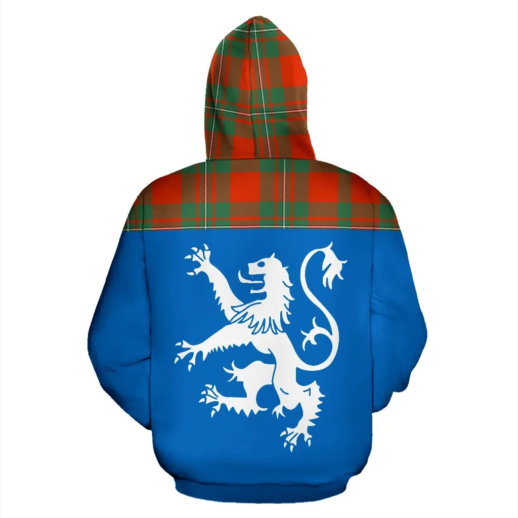Printivon Tartan All Over Hoodie Lion Macgregor
