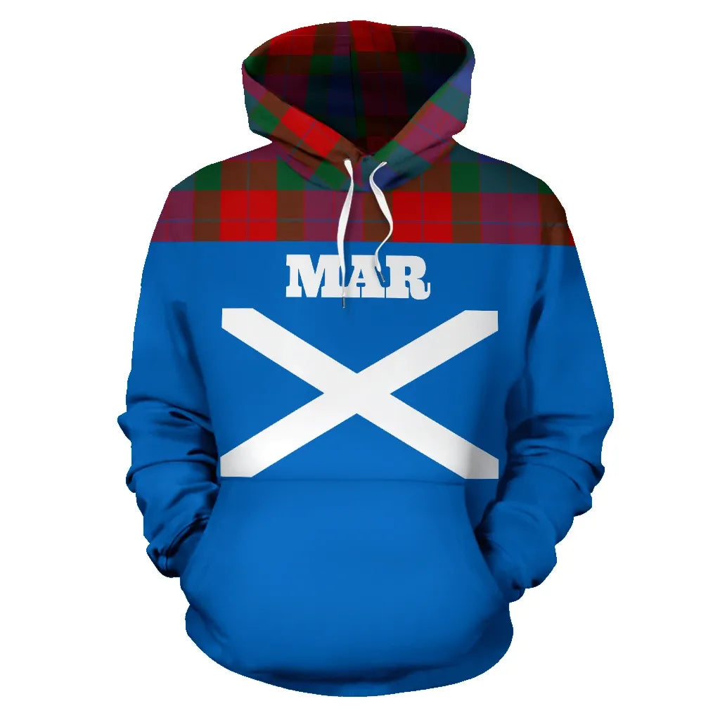 Printivon Tartan All Over Hoodie Mar Clans