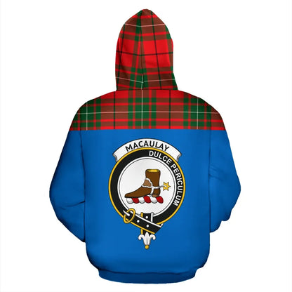 Printivon Tartan All Over Hoodie Macaulay Clans