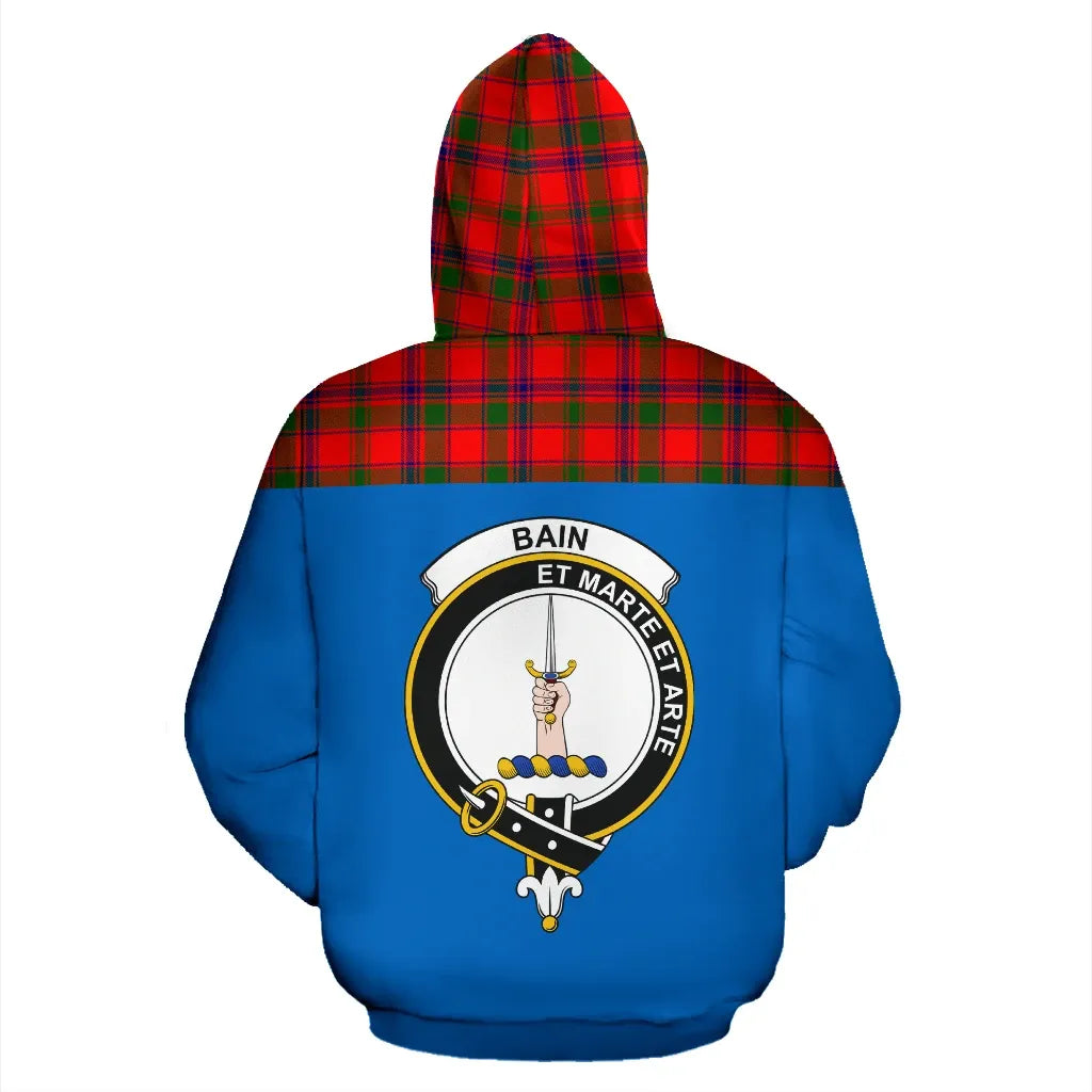 Printivon Tartan All Over Hoodie Bain Clans