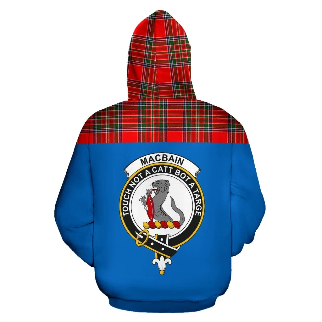 Printivon Tartan All Over Hoodie Macbain Clans