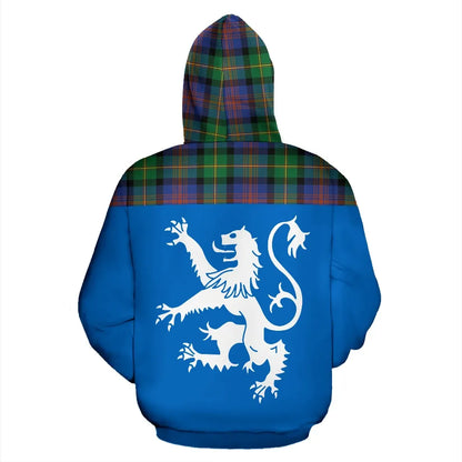 Printivon Tartan All Over Hoodie Lion Logan Ancient