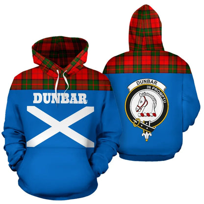 Printivon Tartan All Over Hoodie Dunbar Clans
