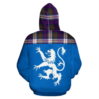 Printivon Tartan All Over Hoodie Lion Macdonald Dress Modern