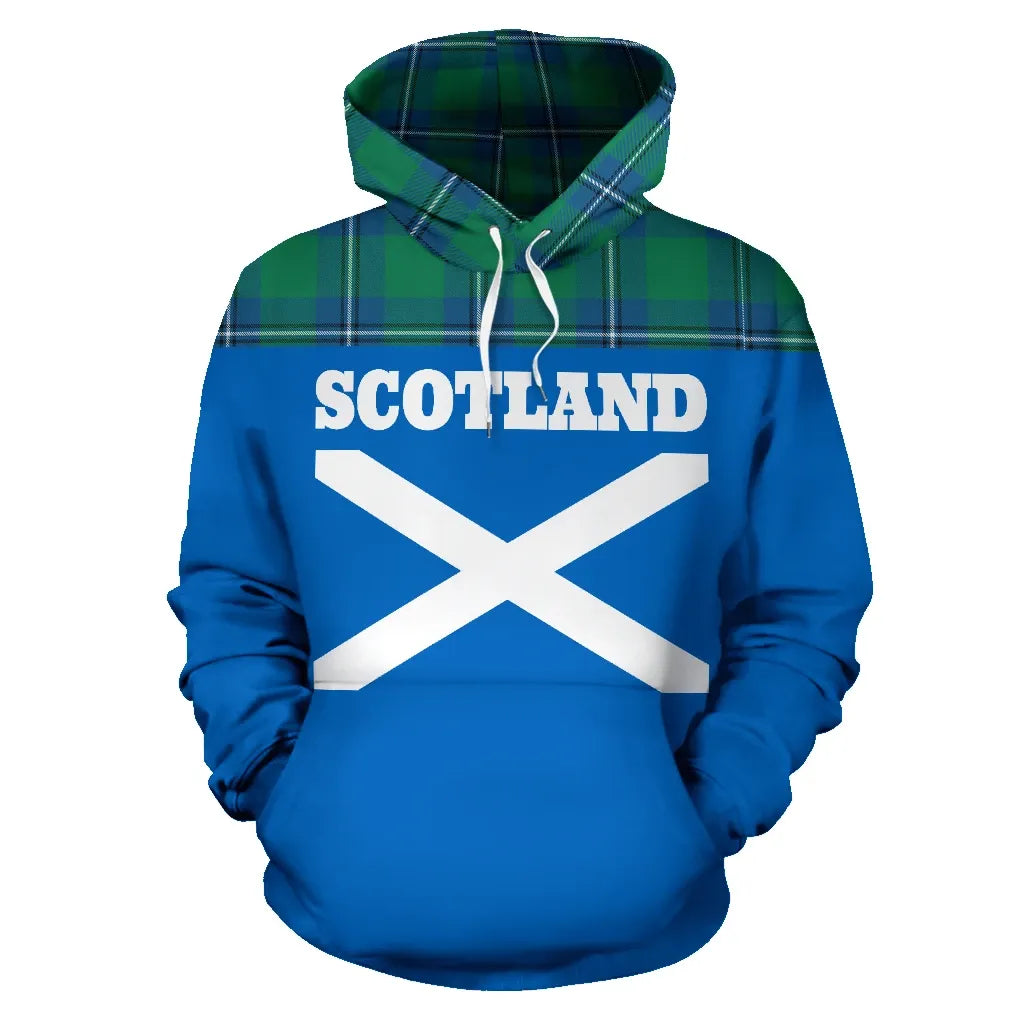 Printivon Tartan All Over Hoodie Lion Irvine Ancient