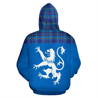 Printivon Tartan All Over Hoodie Lion Mercer Modern