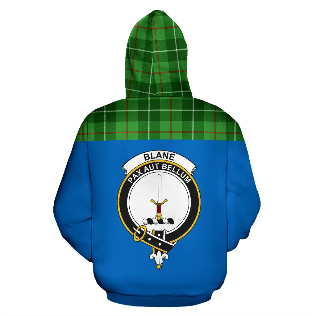 Printivon Tartan All Over Hoodie Blane Clans