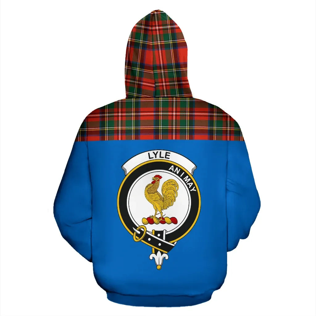 Printivon Tartan All Over Hoodie Lyle Clans