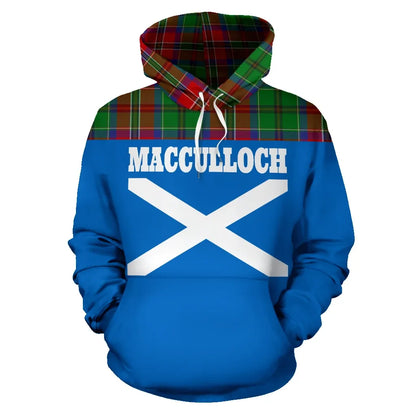 Printivon Tartan All Over Hoodie Macculloch Mcculloch Clans