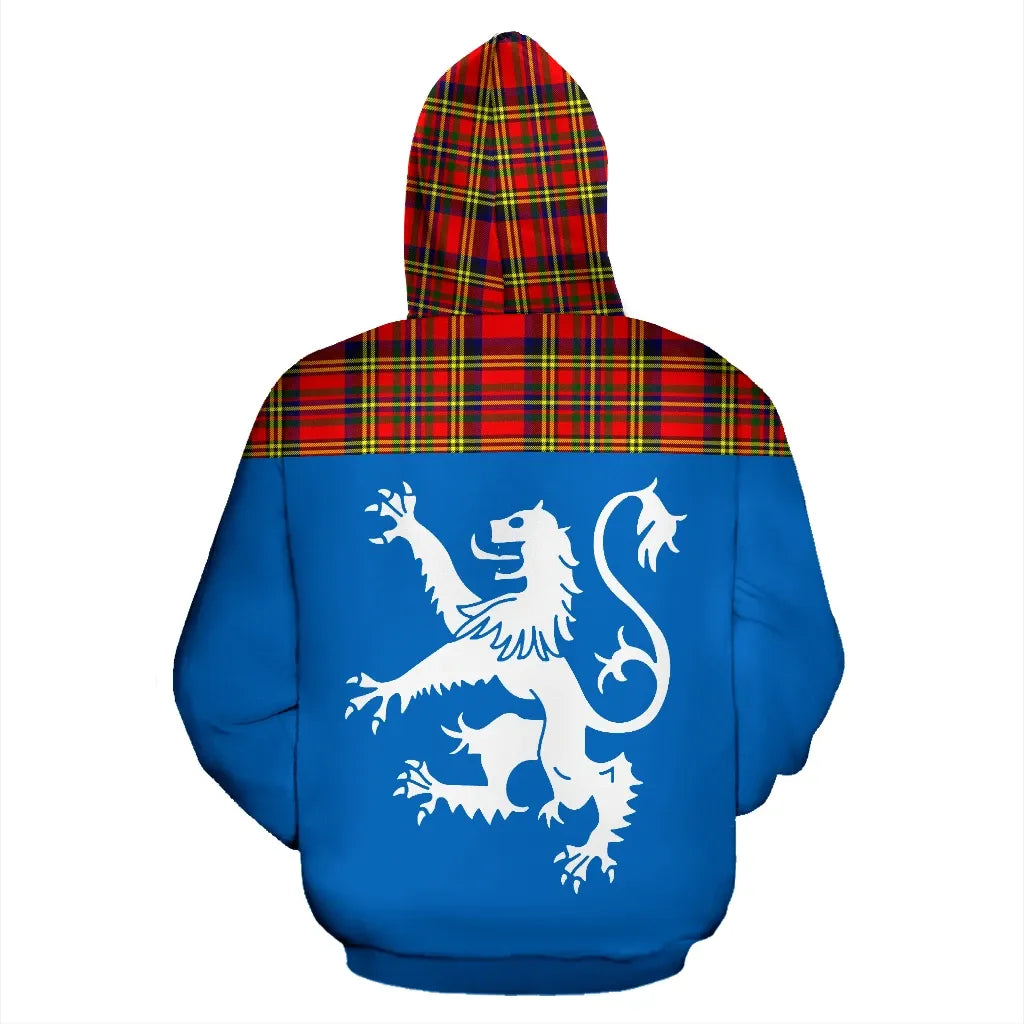 Printivon Tartan All Over Hoodie Lion Hepburn