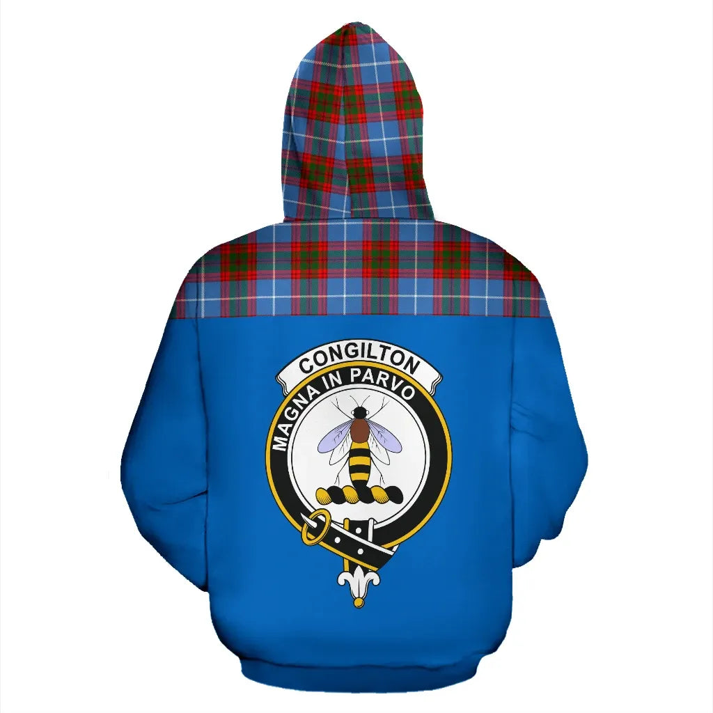 Printivon Tartan All Over Hoodie Congilton Clans