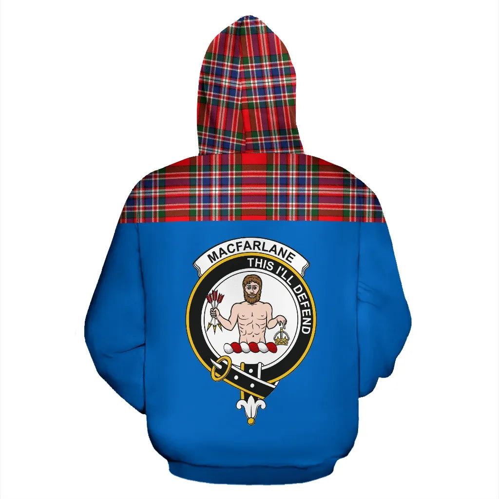 Printivon Tartan All Over Hoodie Macfarlane Clans