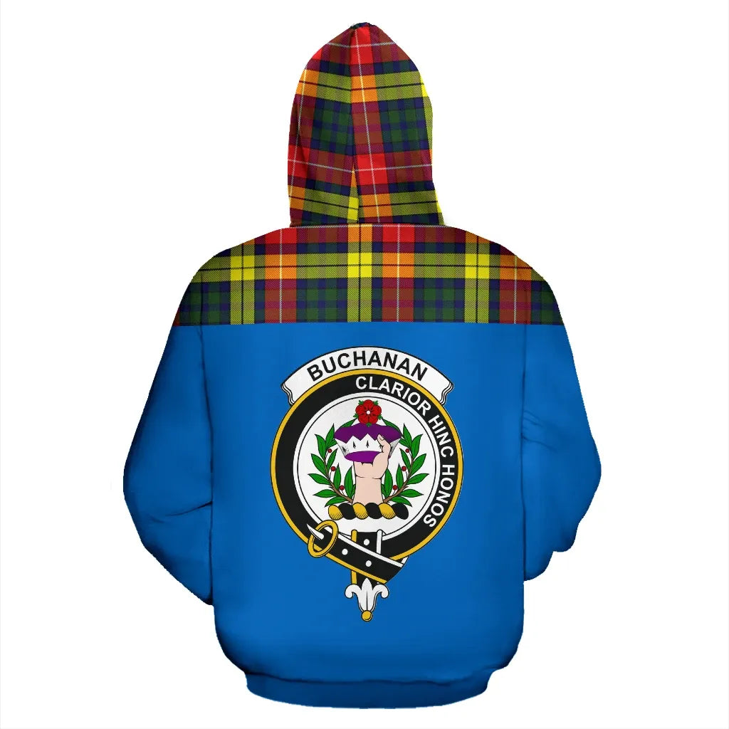 Printivon Tartan All Over Hoodie Buchanan Clans