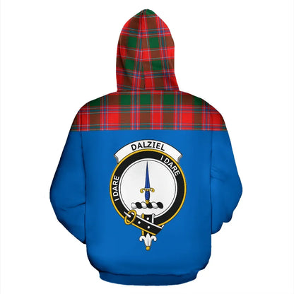 Printivon Tartan All Over Hoodie Dalziel Clans
