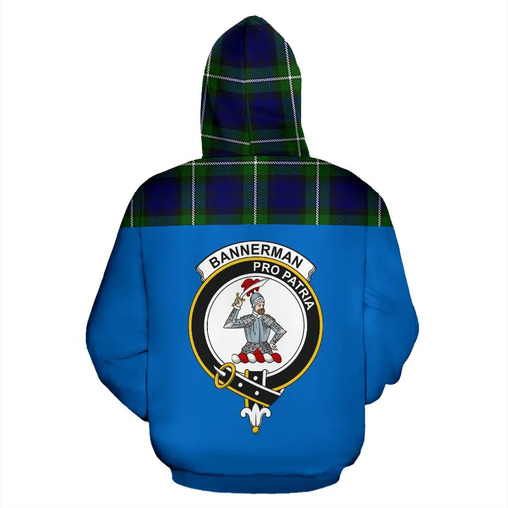 Printivon Tartan All Over Hoodie Bannerman Clans