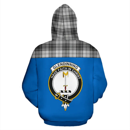 Printivon Tartan All Over Hoodie Glendinning Clans