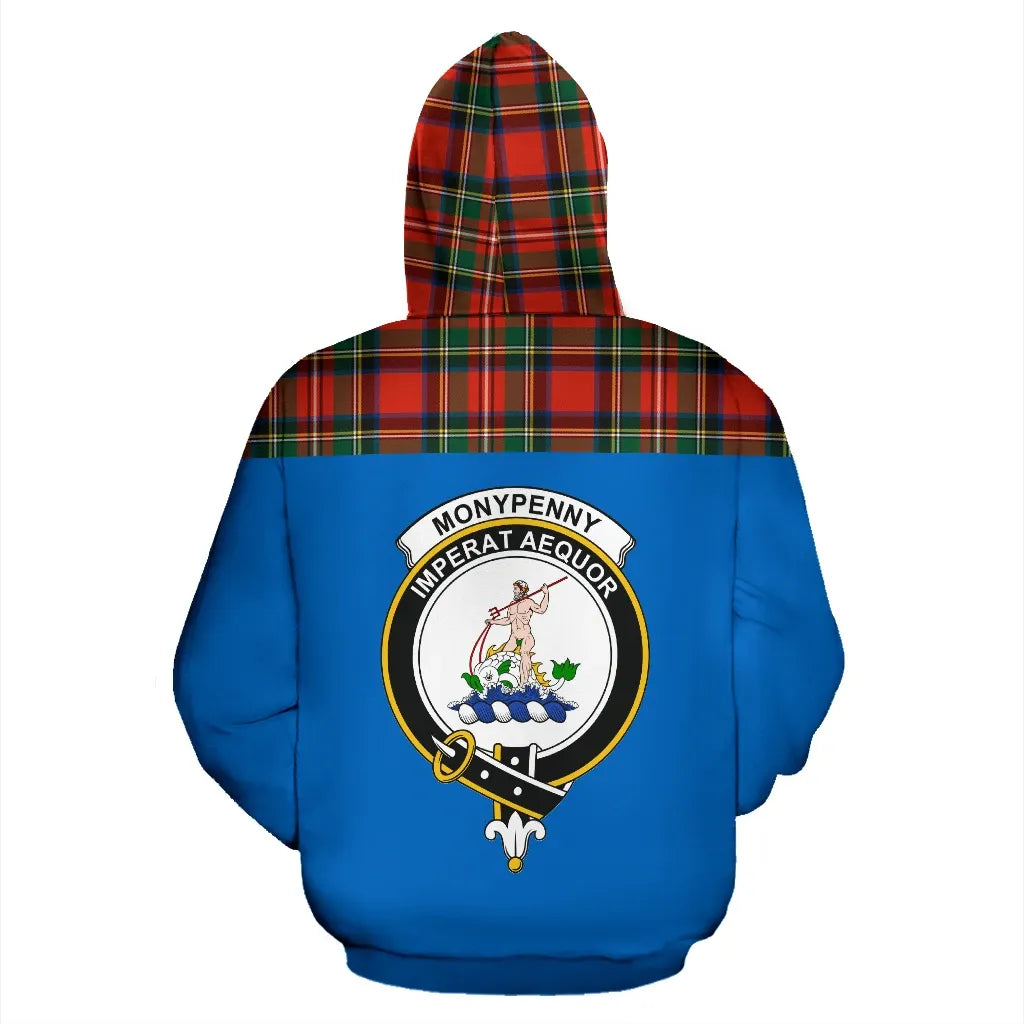 Printivon Tartan All Over Hoodie Monypenny Clans